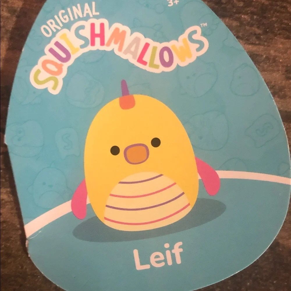 Squishmallows Yellow Bird Plush Toy - LEIF